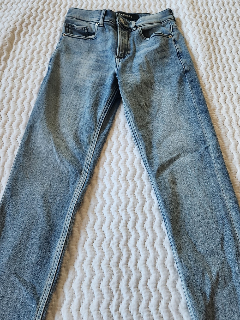 Express Women's Ankle Legging Jeans Blue Denim Size 2R